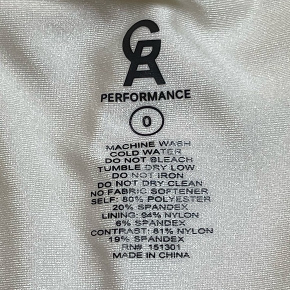 NWT GOOD AMERICAN Navy and White Core Power Sports Bra - Size 0 - Picture 6 of 9